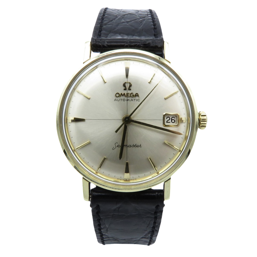  Montre Omega Seamaster métal doré Vers 1961. Automatique diamètre : 34 mm