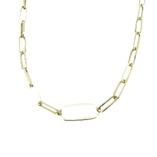 Collier Dinh Van en Or jaune 18k . 17,50 Grs. 39,5 cm.