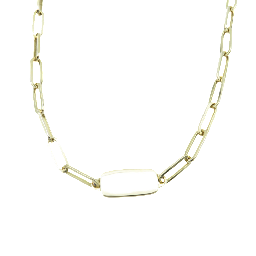 Collier Dinh Van en Or jaune 18k . 17,50 Grs. 39,5 cm.