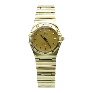 Montre Omega Dame Constellation de 2000 Or jaune 18k Massif Quartz. Montre Omega Dame Constellation de 2000 Or jaune 18k Massif Quartz.