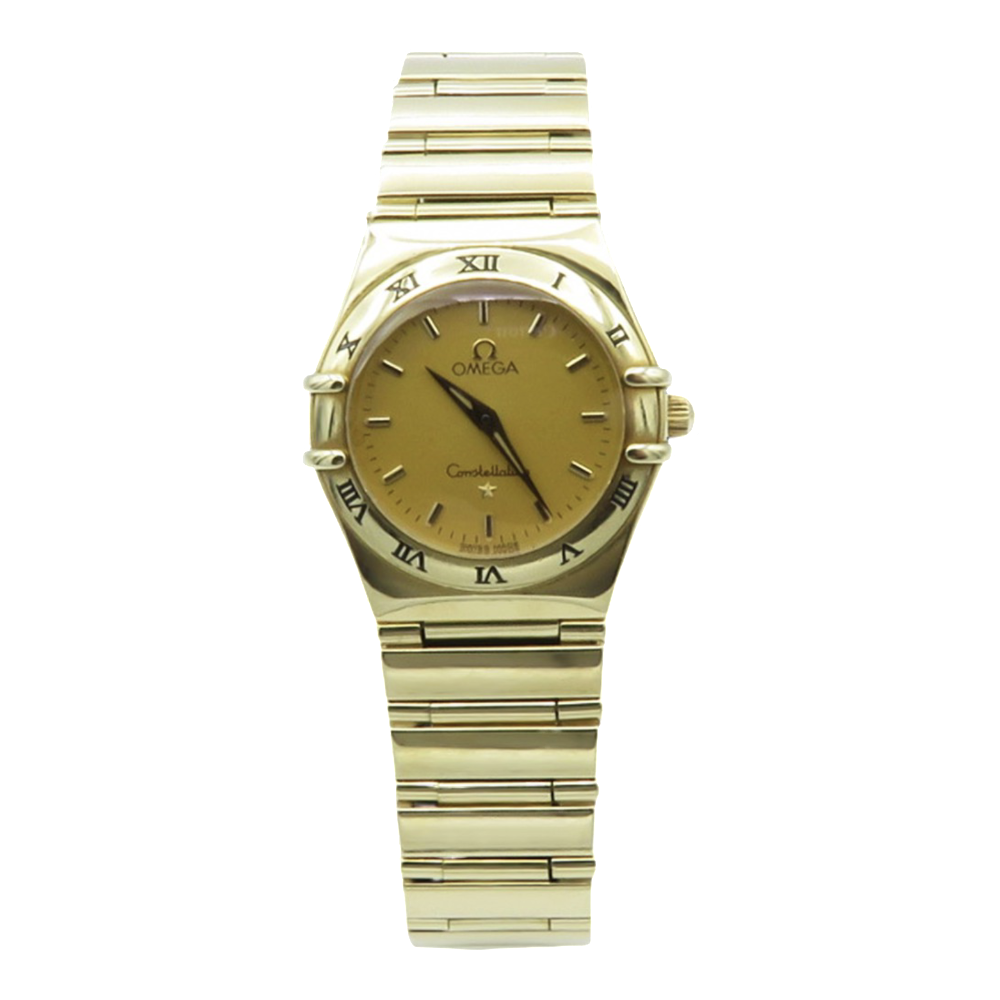 Montre Omega Dame Constellation de 2000 Or jaune 18k Massif Quartz. Montre Omega Dame Constellation de 2000 Or jaune 18k Massif Quartz.