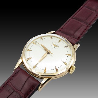 Montre Longines Vintage Homme en Or rose 18k Mécanique de 1957.