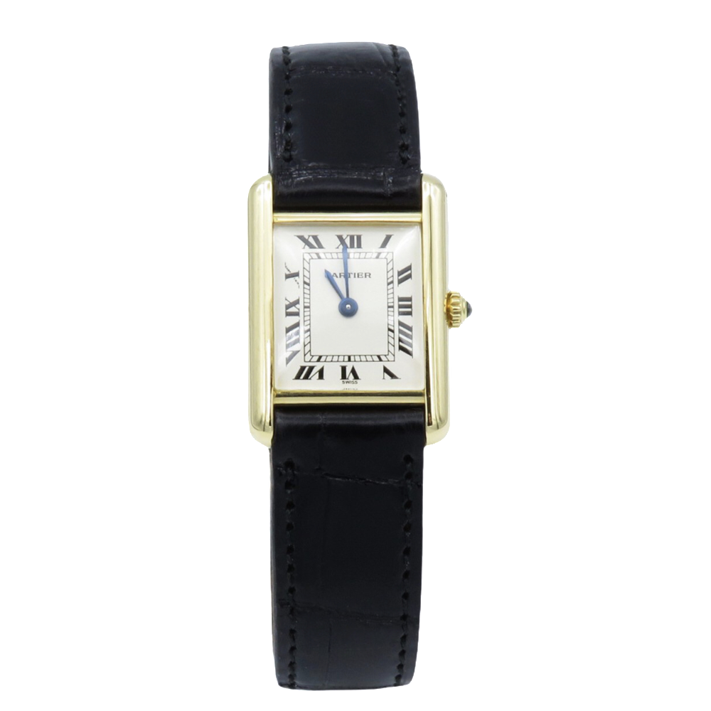 Montre Cartier Dame "Tank Louis Cartier " Or Jaune 18k de 1995 . Quartz