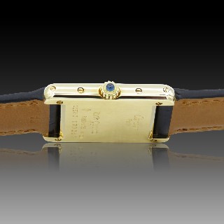 Montre Cartier Dame "Tank Louis Cartier " Or Jaune 18k de 1995 . Quartz