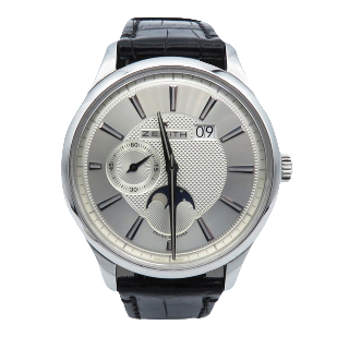 Montre Zenith Elite Moonphase de 2013 Acier Automatique . Boite et papiers . Montre Zenith Elite Moonphase de 2013 Acier Automatique . Boite et papiers .