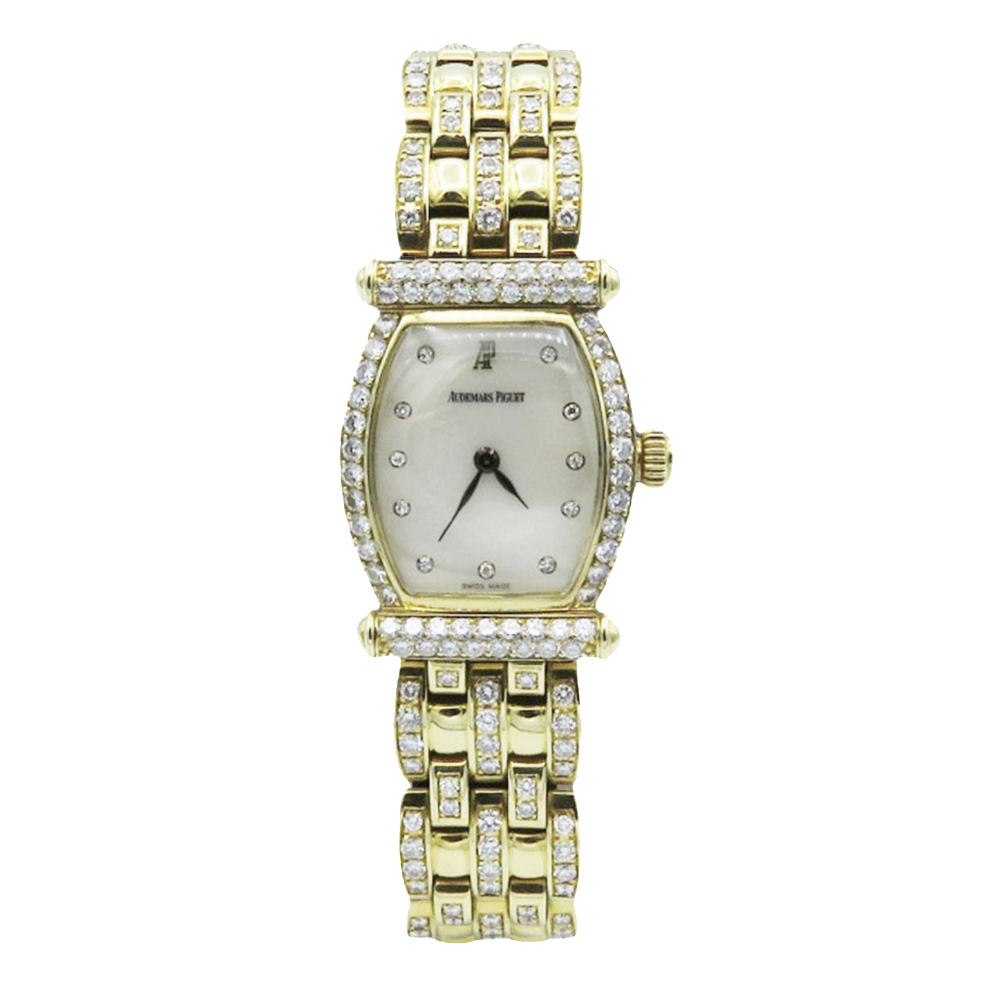 Montre Audemars Piguet Cargenie Dame Or jaune 18k Diamants Vers 1990