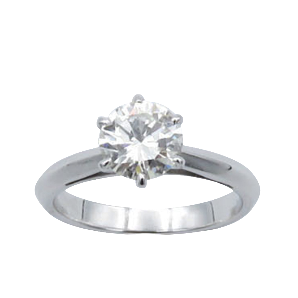 Solitaire Diamant 1.05 Cts H-VS1 en Or 18 Cts . Taille 51.