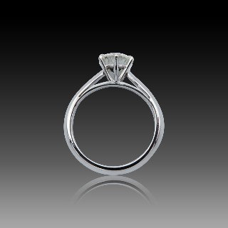 Solitaire Diamant 1.05 Cts H-VS1 en Or 18 Cts . Taille 51.