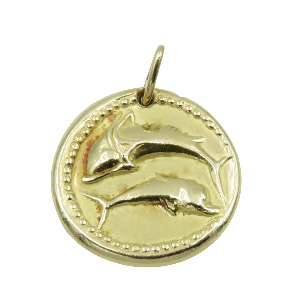 Médaille Zodiaque Van Cleef & Arpels "Poisson" en Or jaune 18k massif vers 1970.