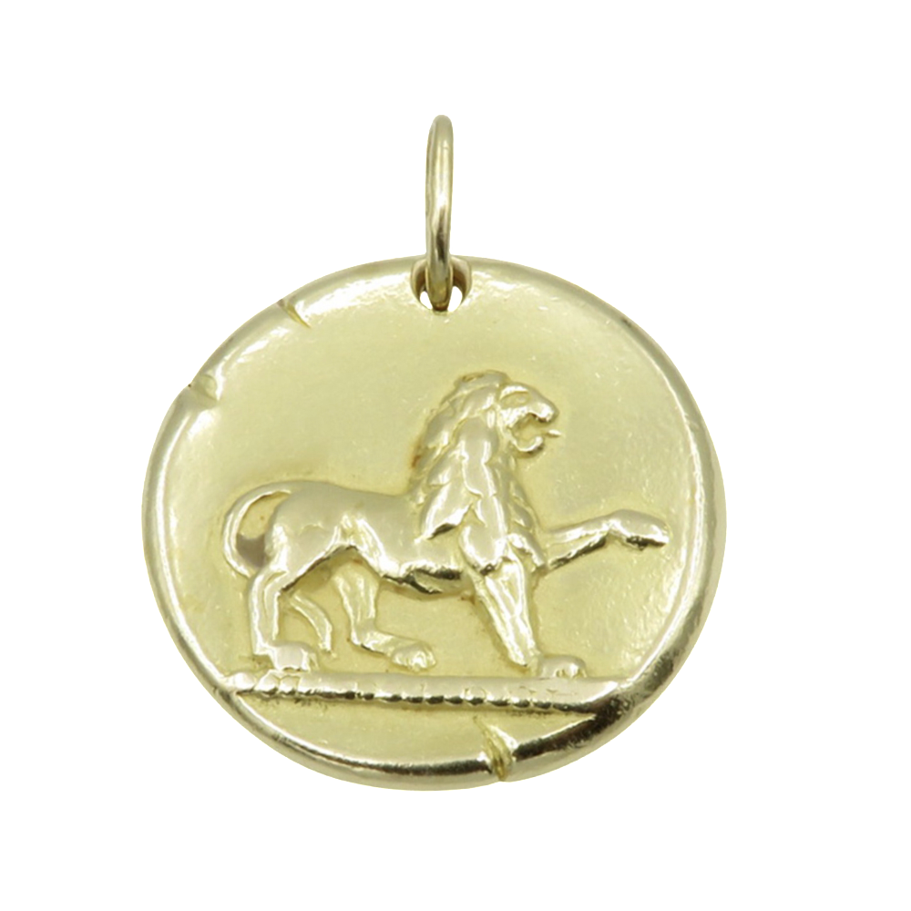 Médaille Zodiaque Van Cleef & Arpels "Lion" en Or jaune 18k massif vers 1970.