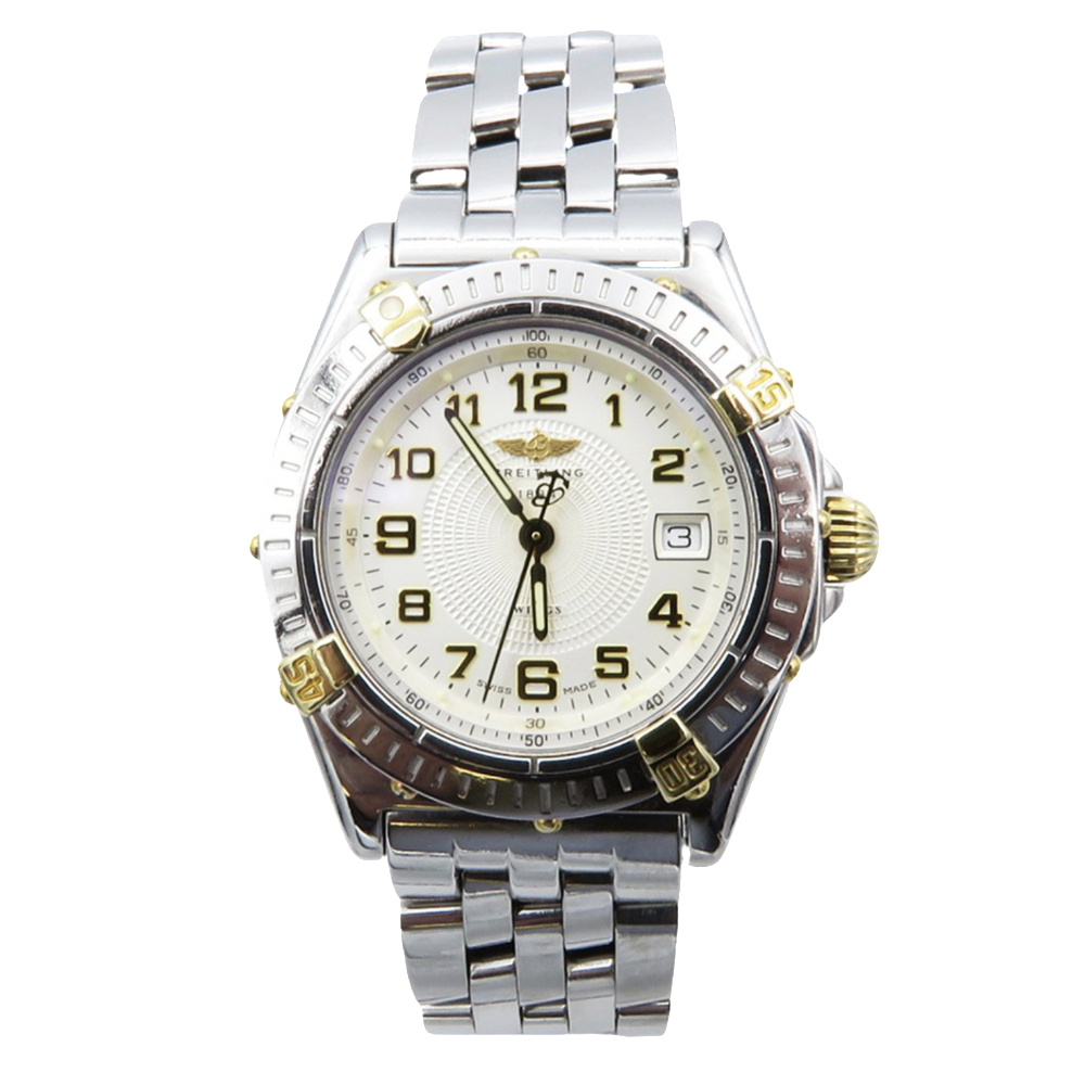 Montre Breitling Lady Wings Or et Acier Quartz vers 2000. ref : B67050