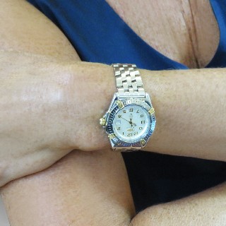 Montre Breitling Lady Wings Or et Acier Quartz vers 2000. ref : B67050