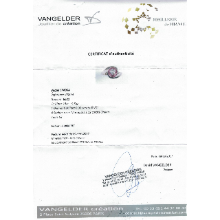 Bague Vangelder "Linosa" or gris 18k, Saphirs et diamants  Prix Neuf : 5390€.