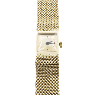 Montre Dame en or jaune 18k massif vers 1960. Cadran Or 18k. 48,30 Gr