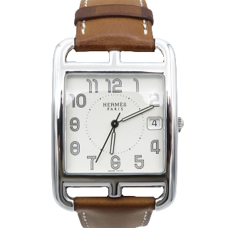 Montre Hermes Cap Cod Gm en Acier quartz  . Boite & Papiers.