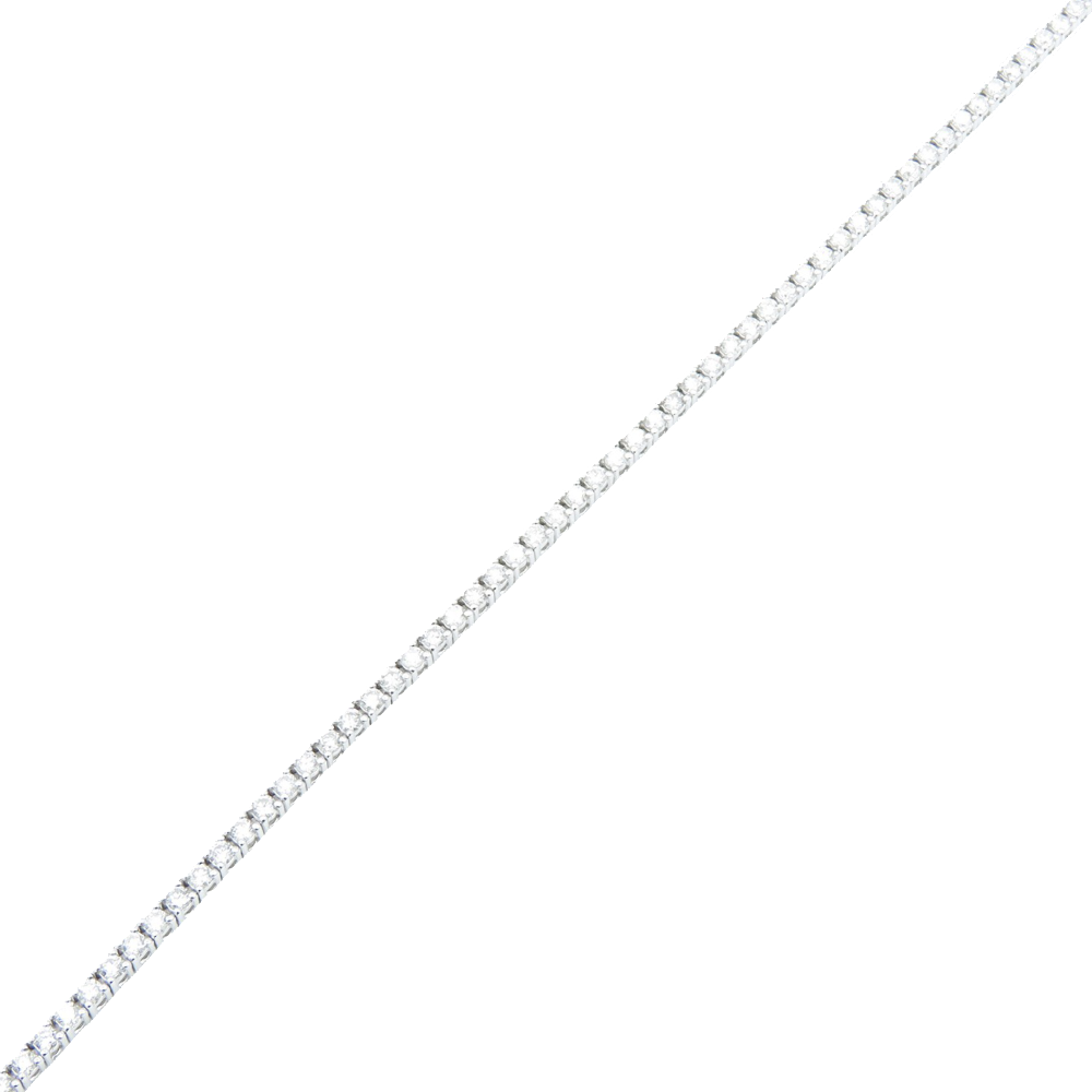 Bracelet ligne en or gris 18k avec 1.38 Cts de Diamants brillants. G-VS Bracelet ligne en or gris 18k avec 1.38 Cts de Diamants brillants. G-VS