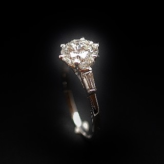 Solitaire Diamant de 1.57 Cts I-VS1 . Or 18 Cts.