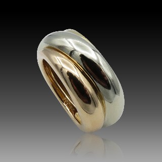 Bague Cartier 3 ors 18K Collection "Torsade" de 1996 .Taille 50