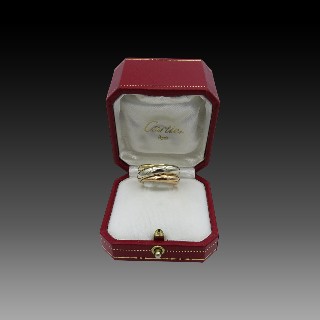 Bague Cartier 3 ors 18K Collection "Torsade" de 1996 .Taille 50