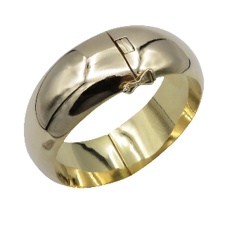 Bracelet jonc vers 1965 en or jaune 18k  Poids : 44,40 gr 