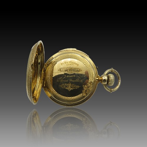 Boîtier De Montre De Poche (Gousset) Vintage - Fin 1800 / Début 1900 - Exposition De Genève - Laiton