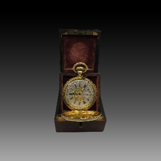 Montre Gousset en or 18k vers 1900 Répétitions des quarts 