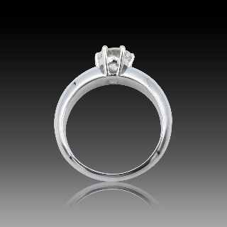 Solitaire Diamant 0,89 Cts H-SI2 en Or 18 Cts . Taille 52.