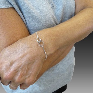 Bracelet Cartier Love de 2009 Or gris 18K . Taille 18 cm .Full set.