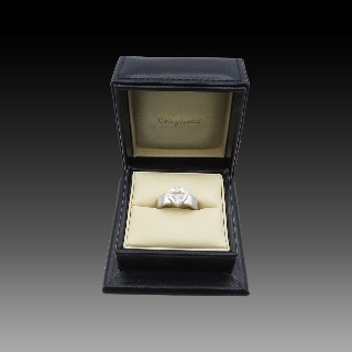 Bague Chopard Happy Diamonds Or Gris 18k Diamants. Taille 56