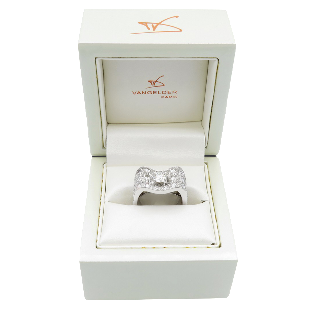 Bague Vangelder "ELBA" or gris 18k, 2,59 Cts de diamants  Prix Neuf : 14760€.