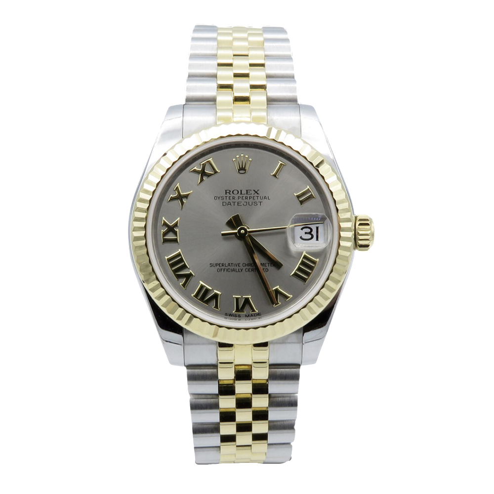 Montre Rolex Oyster Datejust 31mm Dame en Or jaune 18k et Acier de 2016. Full Set