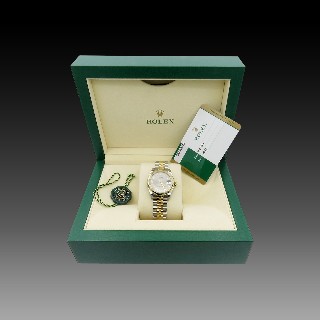 Montre Rolex Oyster Datejust 31mm Dame en Or jaune 18k et Acier de 2016. Full Set