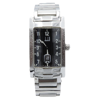 Montre Dunhill rectangulaire "Facet" Homme Acier Quartz vers 2018