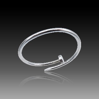 Bracelet Cartier "Juste un clou" en Or gris 18k . Taille 16. Vers 2018.