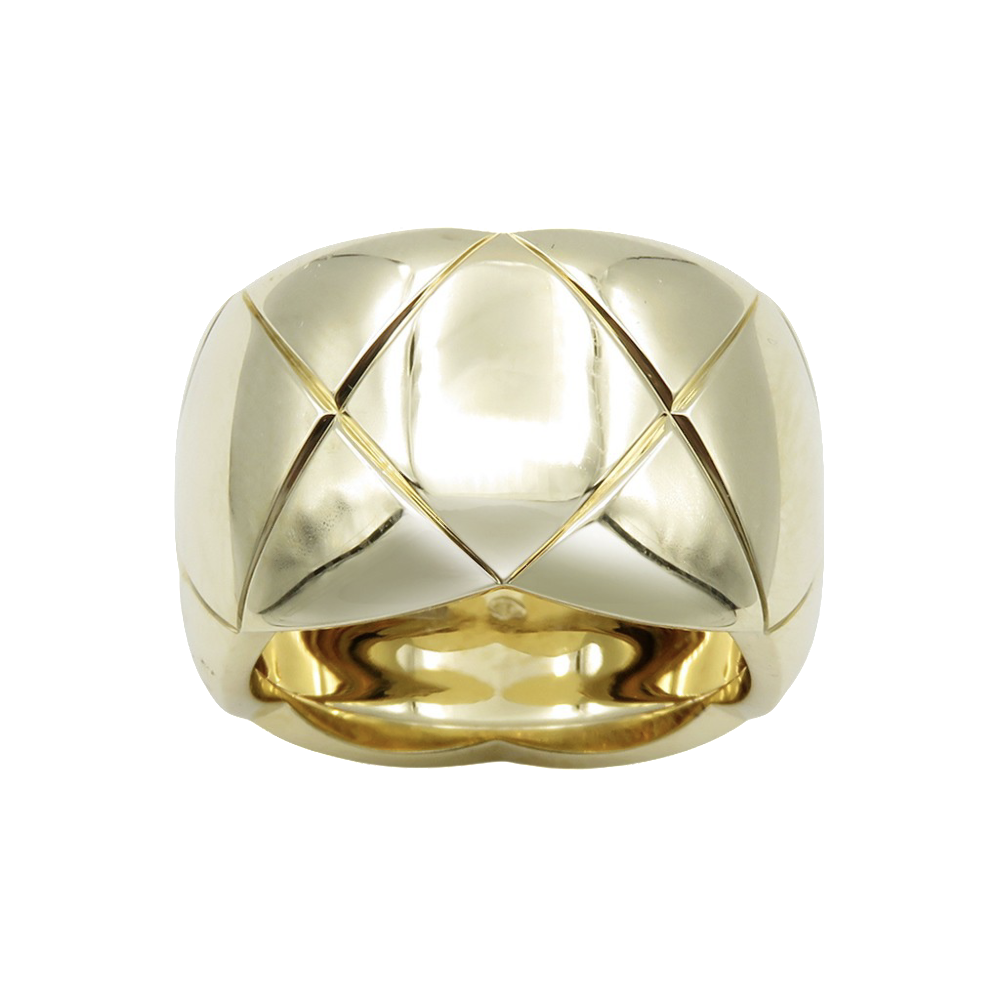 Bague Chanel" Coco Crush" GM de Dame vers 2016 Or jaune 18k Taille 56.