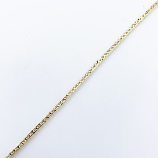 Bracelet ligne en or jaune 18k avec 1.38 Cts de Diamants brillants. G-VS