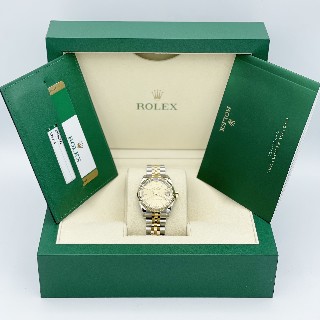 Montre Rolex Oyster Datejust 31mm Dame en Or jaune 18k et Acier de 2018. Full Set