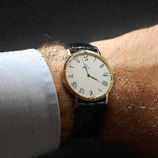 Montre Baume & Mercier Homme Classima Extraplate Or Jaune 18k Quartz.