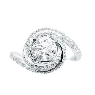 Bague Cartier en Platine massif avec Diamant 0.71 Ct. D/VS2.(GIA) . Prix neuf : 15700€