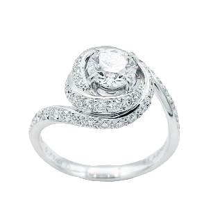 Bague Cartier en Platine massif avec Diamant 0.71 Ct. D/VS2.(GIA) . Prix neuf : 15700€