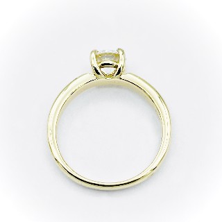 Solitaire Bucherer or jaune 18K avec Diamant 0,97 Cts E-VS1 (GIA)  de 2009. Taille 55-56.