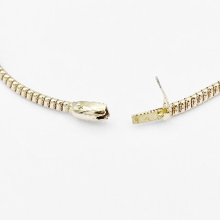 Collier OJ Perrin vers 1965 , Tubogaz Vers 1965 en Or, Platine et Diamants.