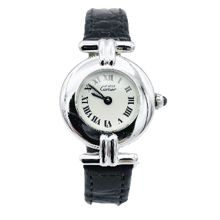 Montre Cartier Dame "Must Ronde" argent Vers 1980. Quartz. 