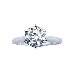 Solitaire en or gris 18k avec Diamant de 1,01 Ct .G-VVS1 (GIA)  Taille 48.