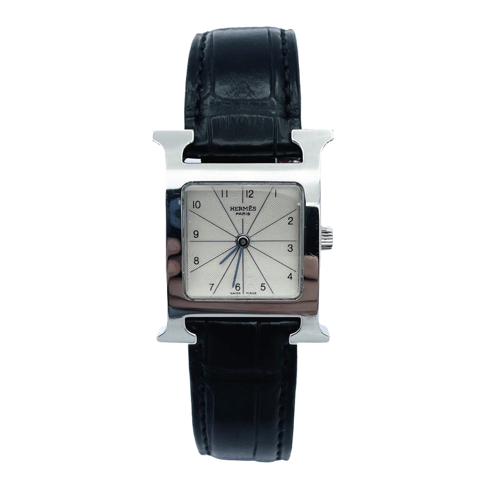 Montre Hermes Heure H Dame Petit modèle Quartz de 2010. Boite-Papiers.