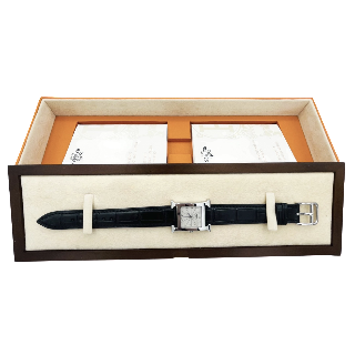 Montre Hermes Heure H Dame Petit modèle Quartz de 2010. Boite-Papiers.