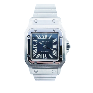 Montre Cartier Homme "Santos Galbée " Acier Automatique vers 2010.