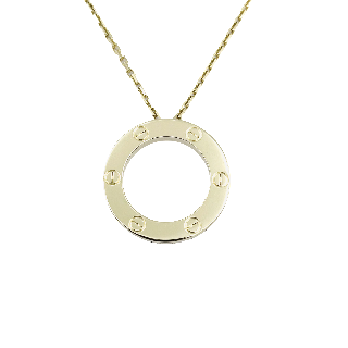 Collier Cartier Love en Or jaune 18k  vers 2015 . Prix neuf : 3200€.  42 cm.