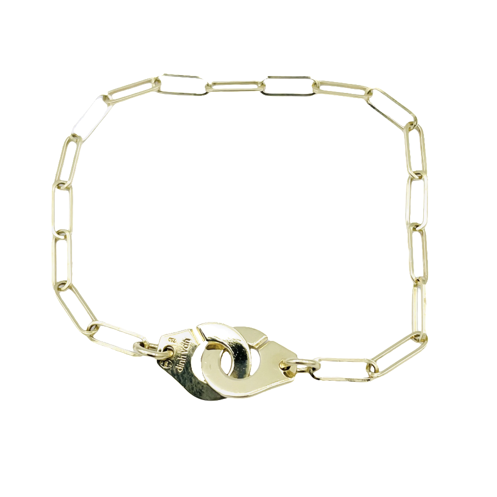 Bracelet DINH VAN Menottes R10 en Or jaune 18 Cts , 16 cm