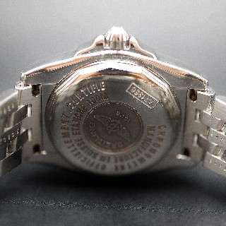 Montre Breitling "Cockpit Lady" dame en acier quartz . 32 mm. Index Diamants.